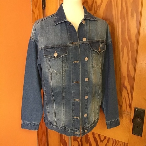 3 for 20 $ bundle YMI oversized distressed jean jacket - Picture 7 of 10